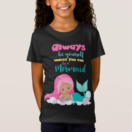 T-Shirt Fille Sirène (Devant)