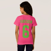 T-shirt Fille Soccer Anniversaire (Dos entier)