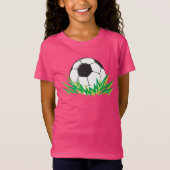 T-shirt Fille Soccer Anniversaire (Devant)