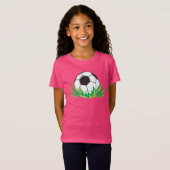 T-shirt Fille Soccer Anniversaire (Devant entier)