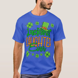 T-shirt Fille St Patrick Day Fille la plus chanceuse Fille