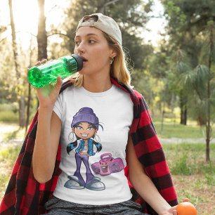 T-shirt Fille super Avec Stéréo