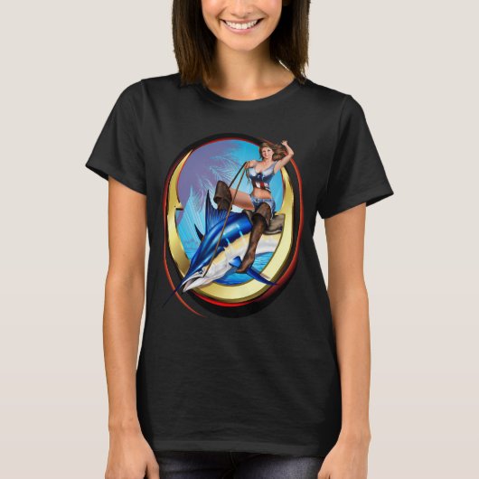 T-shirt fille sur l'étoile (Devant)