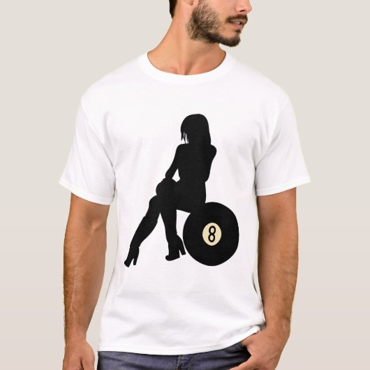 T-shirt Fille sur une boule 8 (Devant)
