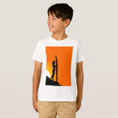 T-shirt Fille surfeuse (Devant entier)