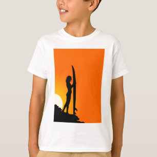 T-shirt Fille surfeuse