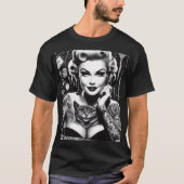 T-shirt Fille tatouée alternative old school (Devant)