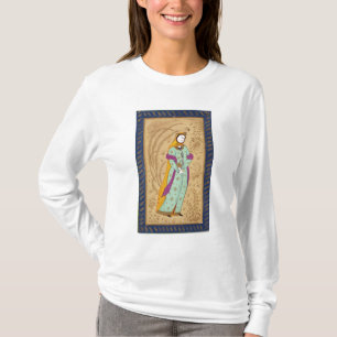 T-shirt Fille tenant un navire de vin et une poire, de la