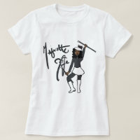 T-Shirt Fille Tournoyant Gris Blanc