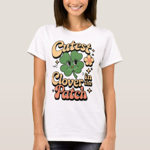 T-shirt Fille Trèfle Le Plus Mignon De La Parcelle Par