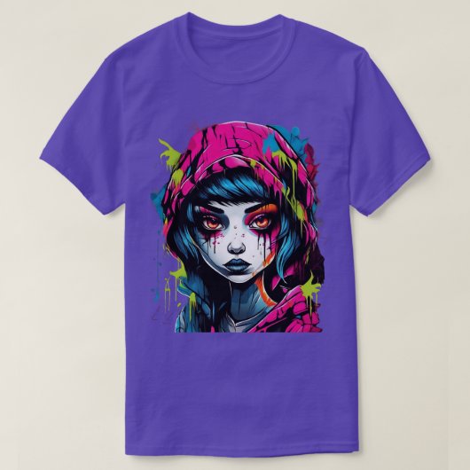 T-shirt fille triste (Design devant)