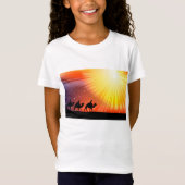 T-shirt fille trois hommes sages (Devant)