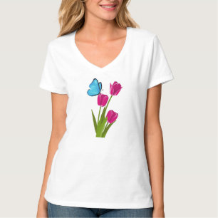 T-shirt Fille Tulipe & Papillon