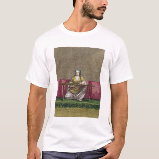 T-shirt Fille turque, brodant, XVIIIème siècle (engravin (Devant)