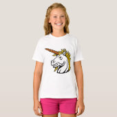 T-shirt fille Unicorn en colère (Devant entier)