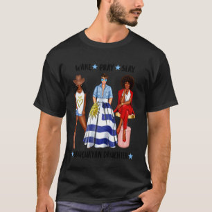 T-shirt Fille uruguayenne africaine Drapeau féminin de l'U