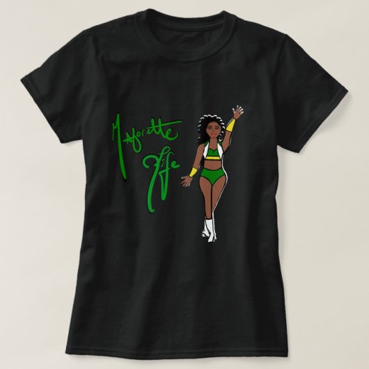 T-shirt fille vert Twirl couleur Tri (Design devant)