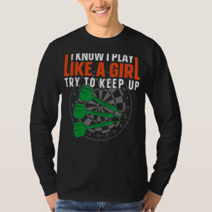 T-shirt Fille Vintage Je Sais Que Je Joue Comme Une Fille