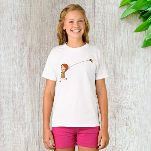 T-shirt Fille Volant Un Cerf-volant