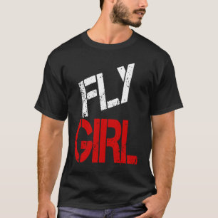 T-shirt Fille Volante 80s 90s École Ancienne Pour femmes H