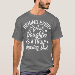 T-shirt Fille Vraiment Extraordinaire Papa Papa Papa Papa