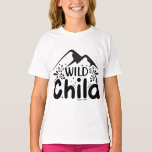 T-shirt Fille "Wild Child" - Graphisme Aventure da
