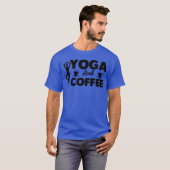 T-shirt fille Yoga et café (Devant entier)