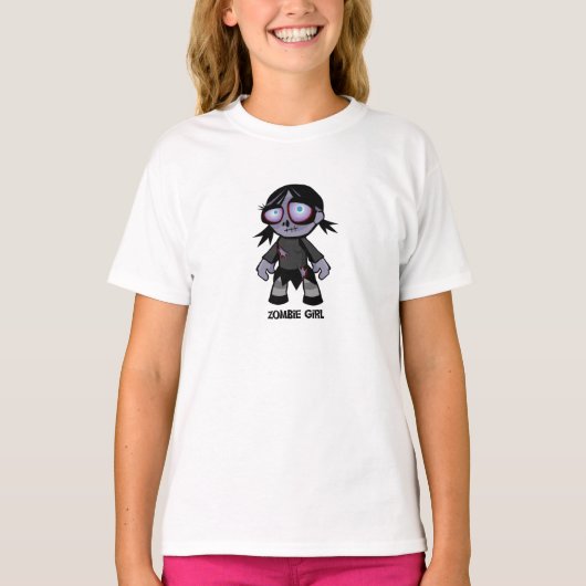 T-shirt Fille Zombie (Devant)
