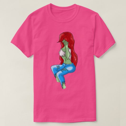 T-shirt fille zombie (Design devant)