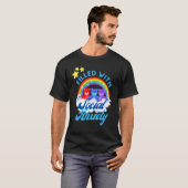 T-shirt Filled With Social Anxiety  Rainbow Teddy Bear Tee (Devant entier)