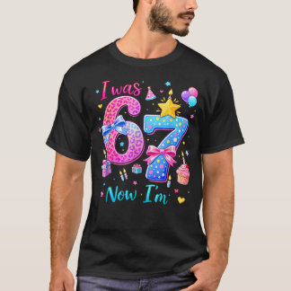 T-shirt Filles 7 Ans Fête Je Venais D'avoir 6 Ans Maintena