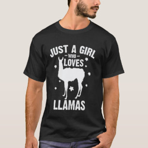 T-shirt Filles adolescentes femmes drôles Lama Cute Alpaca
