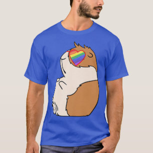 T-shirt Filles amoureuses de cochons d'Inde gay gros Fiert