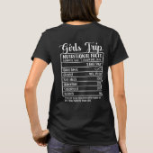 T-shirt Filles amusantes Voyage/Douceur Un fait nutritionn (Dos)