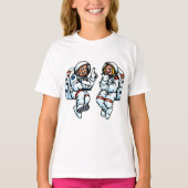 T-shirt filles astronautes (Devant)