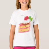 T-shirt Filles au dessert de gâteaux (Devant)