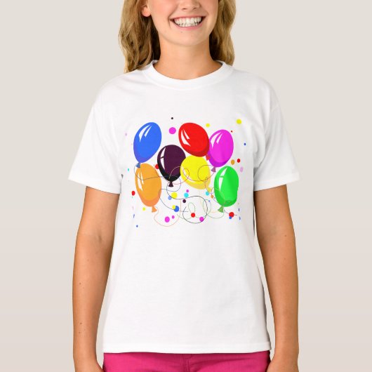 T-Shirt Filles Balloons (Devant)