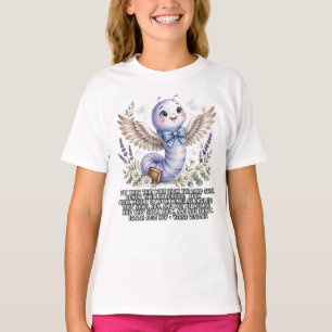 T-shirt Filles-Bible KJV-Esaïe 40:31 Ver à soie lavande do