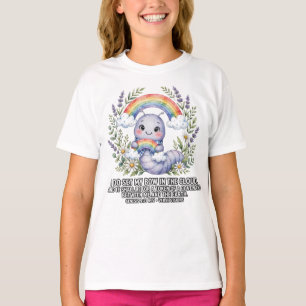 T-shirt Filles-Bible KJV-Genèse 9:13 Ver Lavande Arc-en-ci