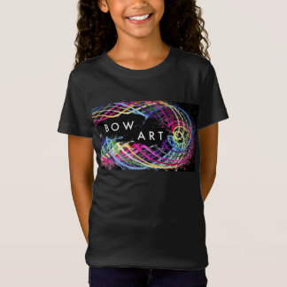 T-Shirt Filles Black Bow Art T Shirt