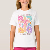 T-shirt Filles Boho Croix chrétienne de Pâques (Devant)