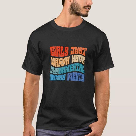 T-shirt Filles Boho Rétro Veulent Juste S'amuser Damental (Devant)