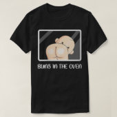 T-shirt Filles Buns Dans Le Four Bébé Grossesse Annonce (Design devant)