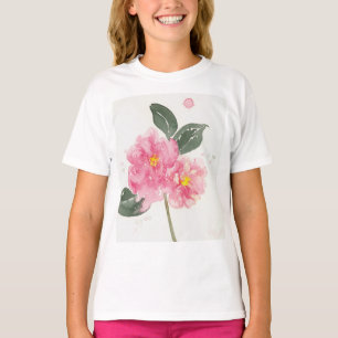 T-shirt filles camélia rose