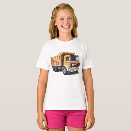 T-shirt filles camionnette (Devant entier)