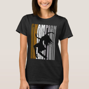 T-shirt Filles Champion de danse Brown Danse Danse