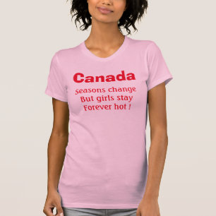 T-shirt Filles chaudes canadiennes