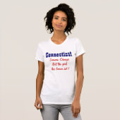 T-shirt Filles chaudes du Connecticut (Devant entier)
