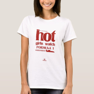 T-shirt Filles Chaudes Regardent la Formule 1 – Affiche Mi