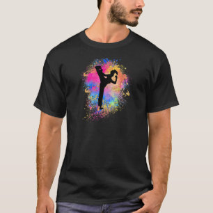 T-shirt Filles Classiques Arc-en-ciel Karaté Femme Judo Si